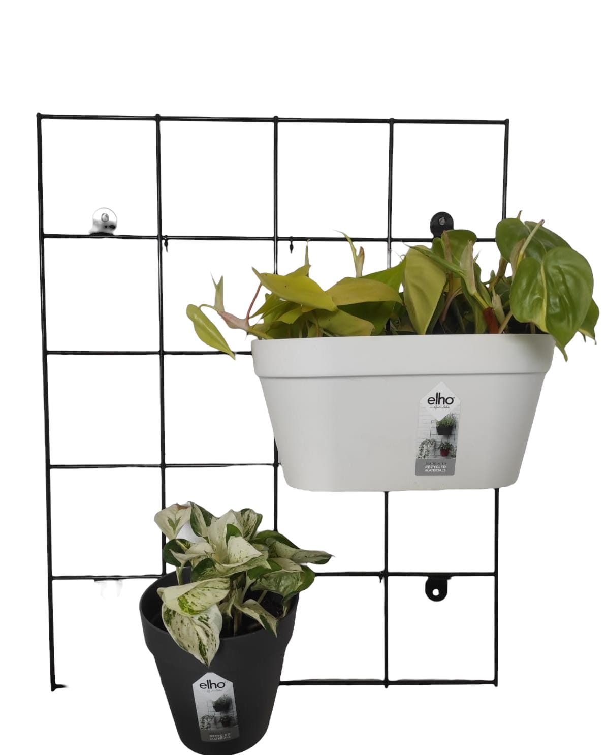 Quadro loft urban wall rack con due vasi