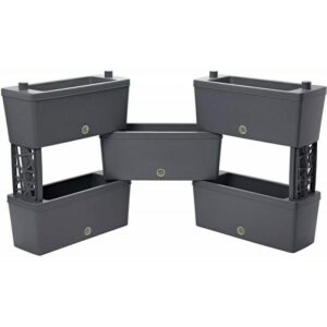 Brick - kit 5 fioriere componibili