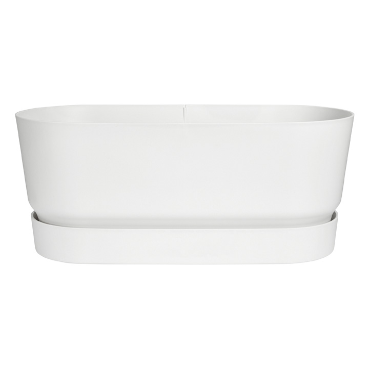 Fioriera greenville con sottovaso e ruote integrate