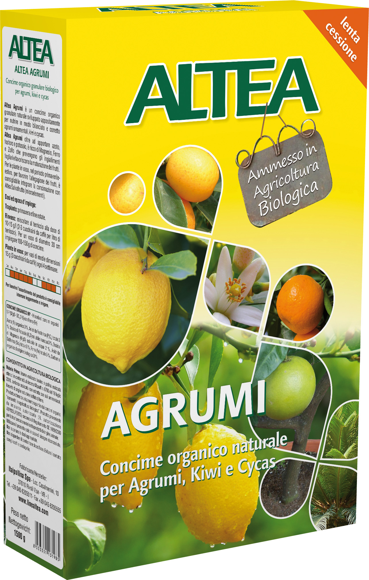 Concime granulare per limoni e agrumi 1,5 Kg