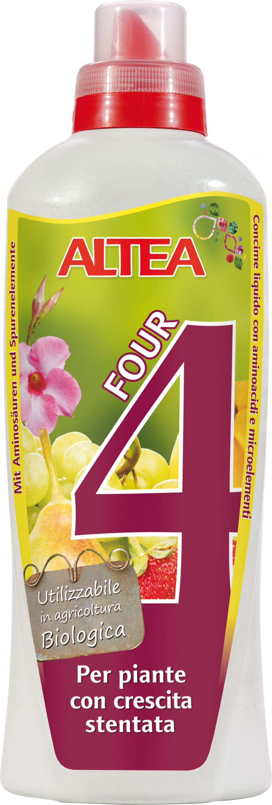 Four concime liquido per favorire crescita piante
