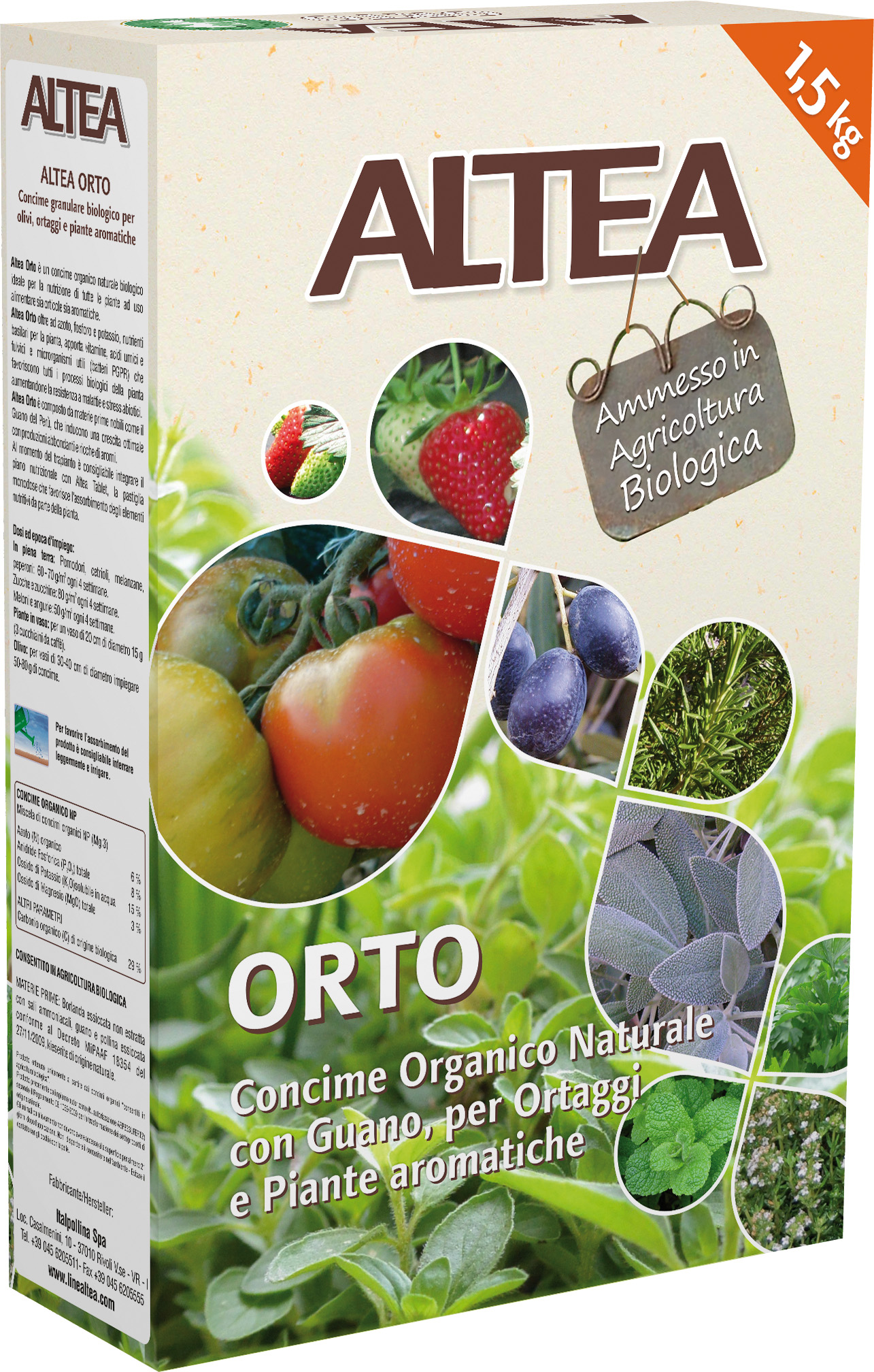 Concime biologico naturale per orto 1.5 Kg