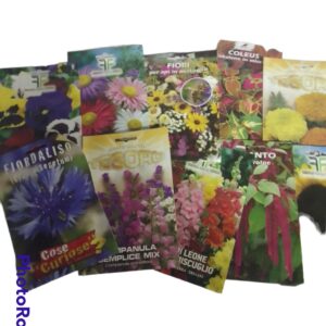 Assortimento 10 buste di semi di fiori vari